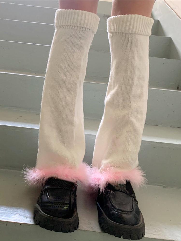 Women Socks Japanese Faux Fur Knitted Kawaii Boot Covers Y2K Goth Punk Jk Knee-length Cute Harajuku Long, Green
Women Socks Japanese Faux Fur Knitted Kawaii Boot Covers Y2K Goth Punk Jk Knee-length Cute Harajuku Long, Green