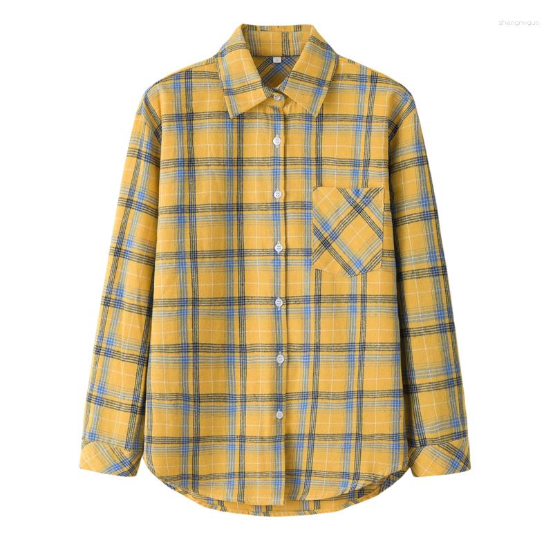 Women's Blouses 2023 Women Plaid Shirts Loose Design Womens And Tops College Style Female Casual Long Sleeve Shirt Checked Clothes, Gl8811
Women's Blouses 2023 Women Plaid Shirts Loose Design Womens And Tops College Style Female Casual Long Sleeve Shirt Checked Clothes, Gl8811