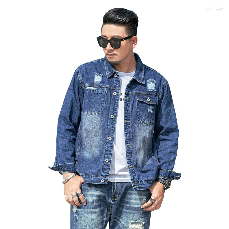 Men's Jackets Denim Jacket For Men Men's Ripped Trendy Brand Cotton Plus Size -6XL 7XL Blue
Men's Jackets Denim Jacket For Men Men's Ripped Trendy Brand Cotton Plus Size -6XL 7XL Blue