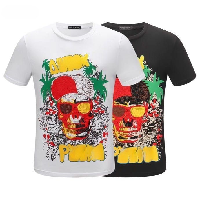 Summer Mens T Shirts Designer T Shirts Luxury Men Tees Wear Round Neck Sweat Absorbing Short Sleeves Outdoor Breathable Cotton Lovers Clothing PP Skulls Printed, White
Summer Mens T Shirts Designer T Shirts Luxury Men Tees Wear Round Neck Sweat Absorbing Short Sleeves Outdoor Breathable Cotton Lovers Clothing PP Skulls Printed, White