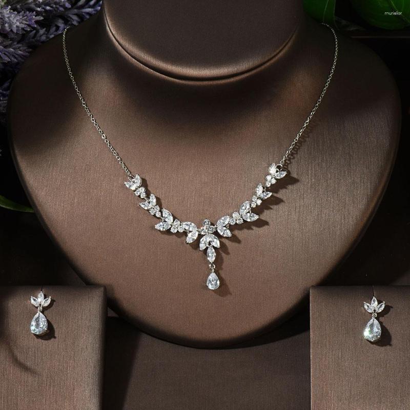 Necklace Earrings Set Fashion Luxury Gorgeous Cubic Zircon White Gold Color Adjustable Crystal Earring For Women Bride Jewelry Gift N-07, Picture shown
Necklace Earrings Set Fashion Luxury Gorgeous Cubic Zircon White Gold Color Adjustable Crystal Earring For Women Bride Jewelry Gift N-07, Picture shown