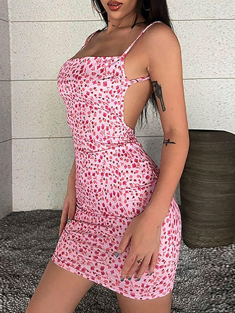 Casual Dresses Sleeveless Backless Flower Print Dress Tights Package Hip Minifalda Sexy Bodycon Vestido Streetwear Slip Camisole Faldas, Blue
Casual Dresses Sleeveless Backless Flower Print Dress Tights Package Hip Minifalda Sexy Bodycon Vestido Streetwear Slip Camisole Faldas, Blue