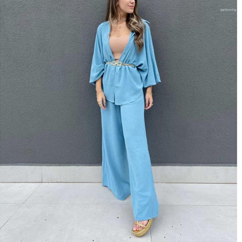 Women' Two Piece Pants Gotoola 2023 Hong Kong Style Retro Fashion Casual Set Temperament Pure Color Single-Brewed Lantern Sleep Shirt, Pink
Women' Two Piece Pants Gotoola 2023 Hong Kong Style Retro Fashion Casual Set Temperament Pure Color Single-Brewed Lantern Sleep Shirt, Pink