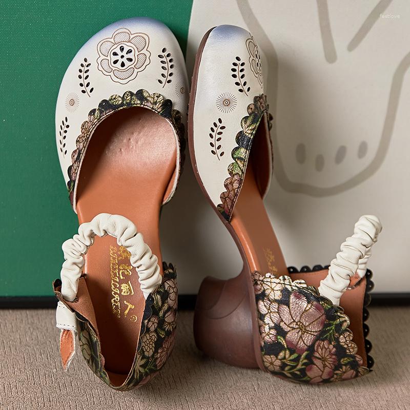 Sandals Birkuir Genuine Leather Retro Thick Heel Women Closed Toe Button Hollow Out Gladiator Luxury 5cm Shoes For Lady, White
Sandals Birkuir Genuine Leather Retro Thick Heel Women Closed Toe Button Hollow Out Gladiator Luxury 5cm Shoes For Lady, White