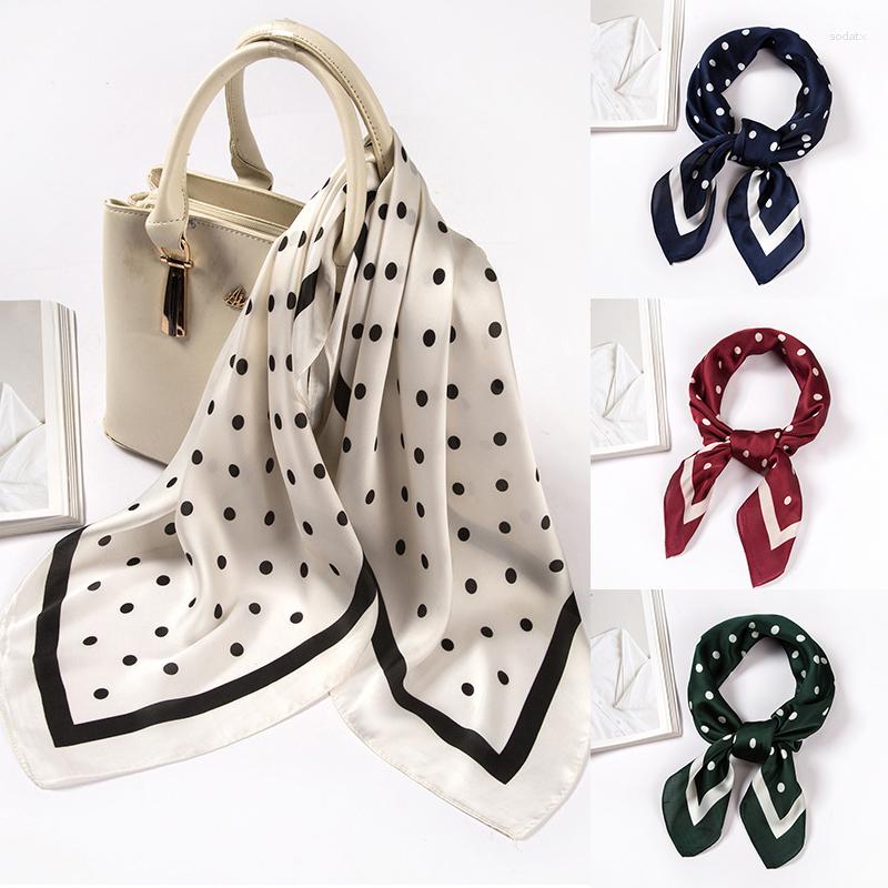 Scarves 70 70cm Dot Print Kerchief Silk Satin Hair Scarf For Women Small Shawls Fashion Scarfs Female Square Bag Turban
Scarves 70 70cm Dot Print Kerchief Silk Satin Hair Scarf For Women Small Shawls Fashion Scarfs Female Square Bag Turban