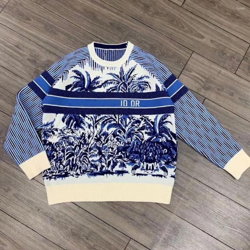 Men' Sweaters High Version Of Men And Women With Blue Coconut Stripe Letter Logo Knitted Pullover Temperament Fashion All-match Blouse
Men' Sweaters High Version Of Men And Women With Blue Coconut Stripe Letter Logo Knitted Pullover Temperament Fashion All-match Blouse