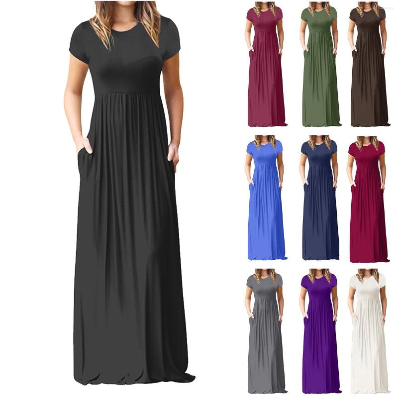 Casual Dresses 2023 Elegant Long Summer Dress Women Short Sleeve Maxi Ladies Party Female Robe Femme Green Red
Casual Dresses 2023 Elegant Long Summer Dress Women Short Sleeve Maxi Ladies Party Female Robe Femme Green Red