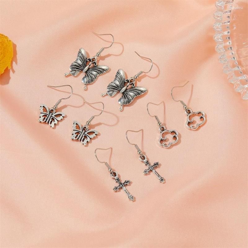 Dangle Earrings Vintage Goth Silver Color Butterfly Cross Cloud Drop For Women Female Hanging Earring Egirl Retro Charm Jewelry
Dangle Earrings Vintage Goth Silver Color Butterfly Cross Cloud Drop For Women Female Hanging Earring Egirl Retro Charm Jewelry