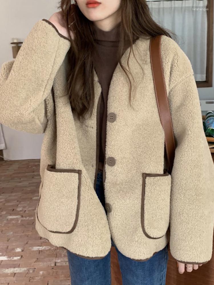 Women' Jackets 2023 Autumn Winter Women Coat Warm Loose Pocket Single Breasted Thickened Top Oversize Women' White Jacket, Black
Women' Jackets 2023 Autumn Winter Women Coat Warm Loose Pocket Single Breasted Thickened Top Oversize Women' White Jacket, Black