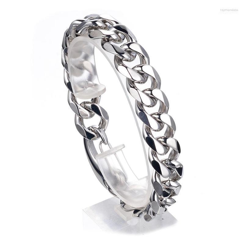 Link Bracelets 13/15/17/19mm Gold Tone Stainless Steel Cuban Curb Chain Bangle Bracelet For Men's Christmas Gift 23cm Factory Direct
Link Bracelets 13/15/17/19mm Gold Tone Stainless Steel Cuban Curb Chain Bangle Bracelet For Men's Christmas Gift 23cm Factory Direct