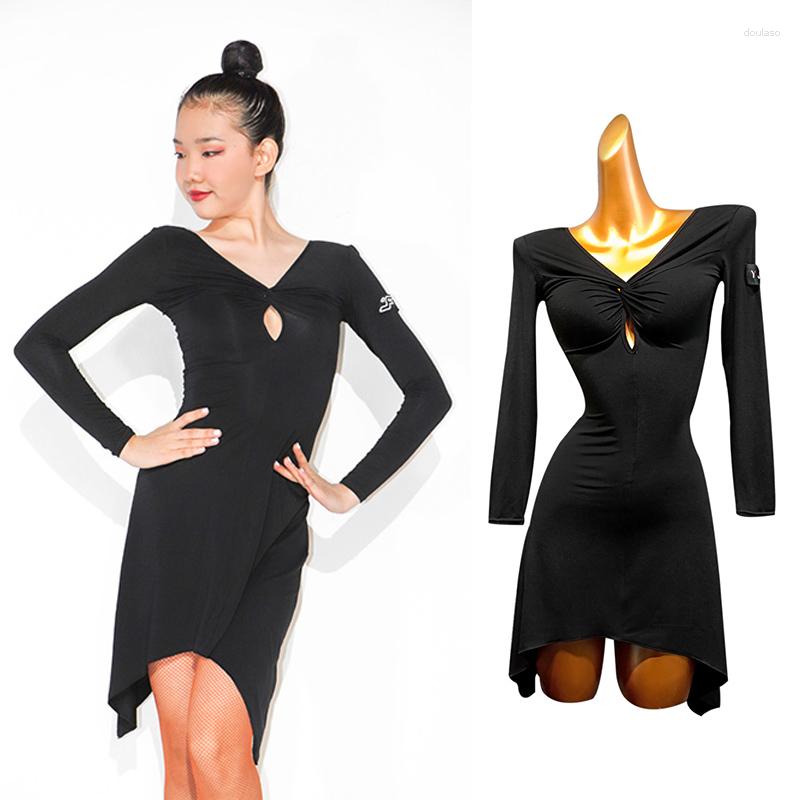 Stage Wear Long Sleeve Latin Dance Practice Dress Rumba Dancing Costume Adult Women ChaCha Competititon Tango Salsa Dancewear VDB922
Stage Wear Long Sleeve Latin Dance Practice Dress Rumba Dancing Costume Adult Women ChaCha Competititon Tango Salsa Dancewear VDB922
