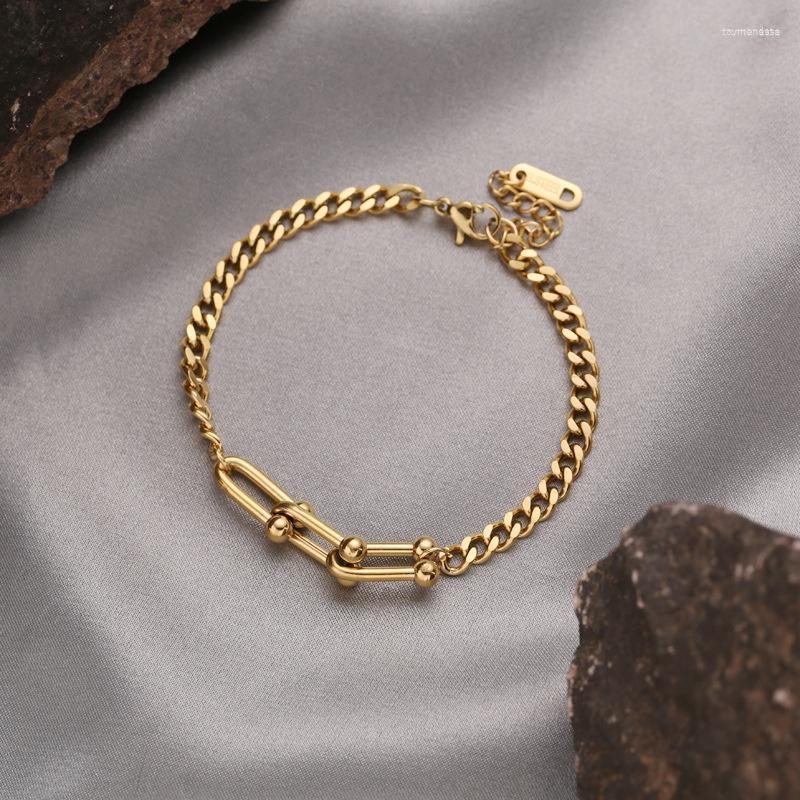 Link Bracelets Chain Punk Stainless Steel U Adjustable Bracelet Fashion Statement Heavy Metal Bangle Pulseras Women Bijoux GiftLink Raym22
Link Bracelets Chain Punk Stainless Steel U Adjustable Bracelet Fashion Statement Heavy Metal Bangle Pulseras Women Bijoux GiftLink Raym22