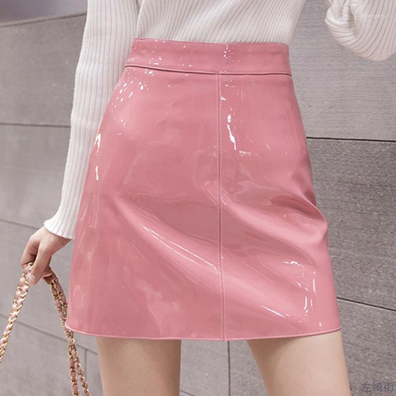 Skirts Pink Bright Leather Skirt Women Spring Autumn Korean High Waist Mini Female 4 Colors Chic Black Sexy A-line PU
Skirts Pink Bright Leather Skirt Women Spring Autumn Korean High Waist Mini Female 4 Colors Chic Black Sexy A-line PU