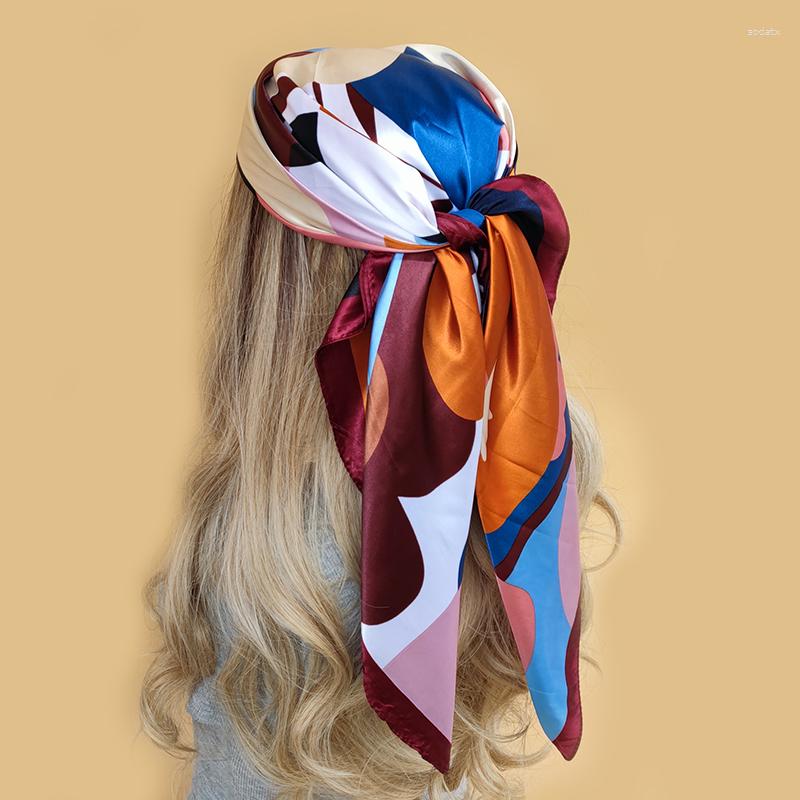 Scarves Silk Satin Square Scarf Women Hijab Bandana Muslim Headscarves Shawl Wrap Ladies Headband Neckerchief Foulard 90cm
Scarves Silk Satin Square Scarf Women Hijab Bandana Muslim Headscarves Shawl Wrap Ladies Headband Neckerchief Foulard 90cm