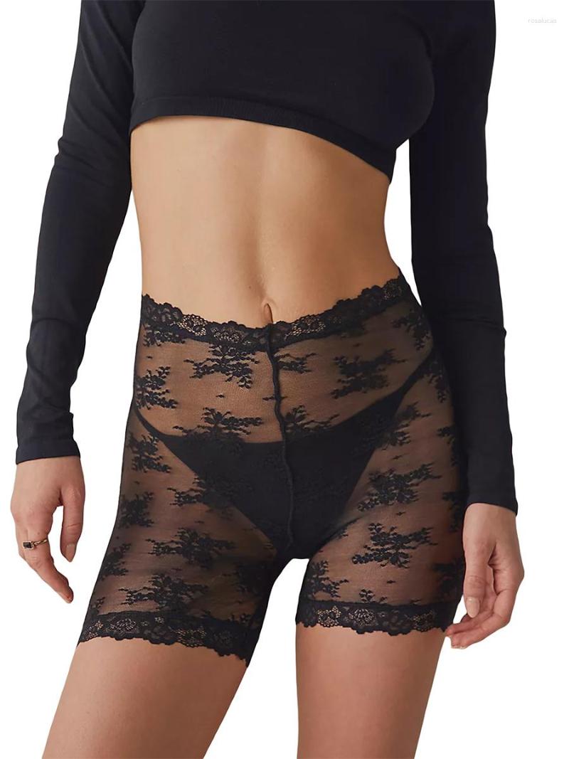 Women' Panties Sheer Mesh Lace Shorts Underwear Slip Waist Sexy High Stretchy Mid-Thigh, Black
Women' Panties Sheer Mesh Lace Shorts Underwear Slip Waist Sexy High Stretchy Mid-Thigh, Black