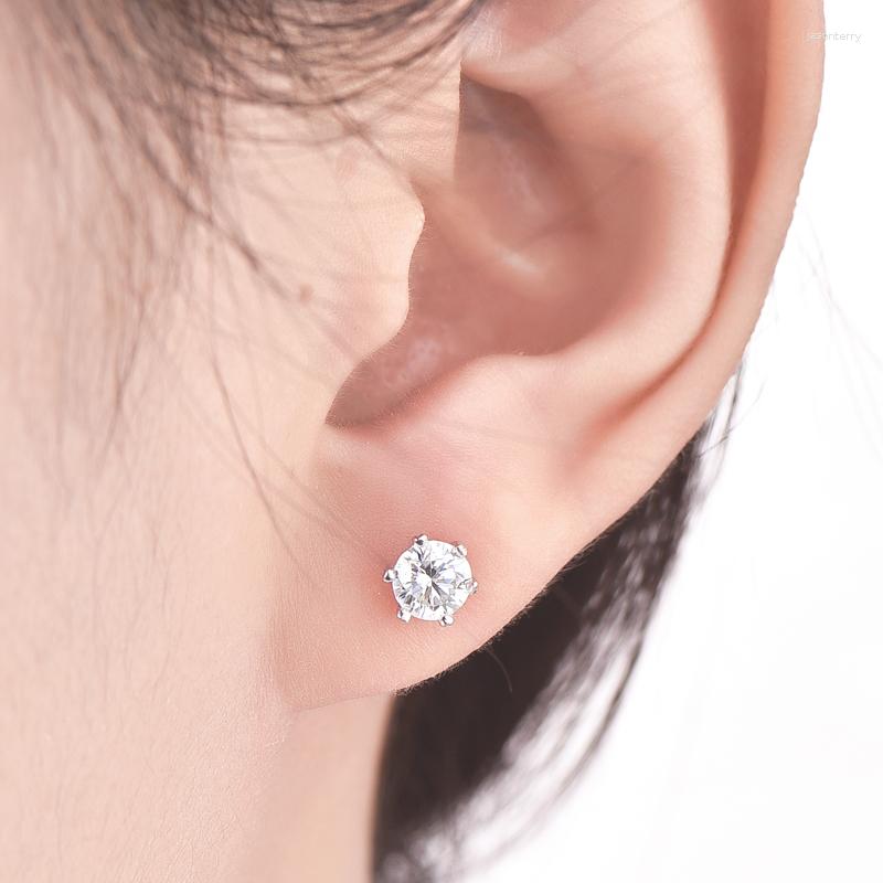 Stud Earrings Real 925 Sterling Silver Moissanite Women Wedding Anniversary Earring Jewelry
Stud Earrings Real 925 Sterling Silver Moissanite Women Wedding Anniversary Earring Jewelry
