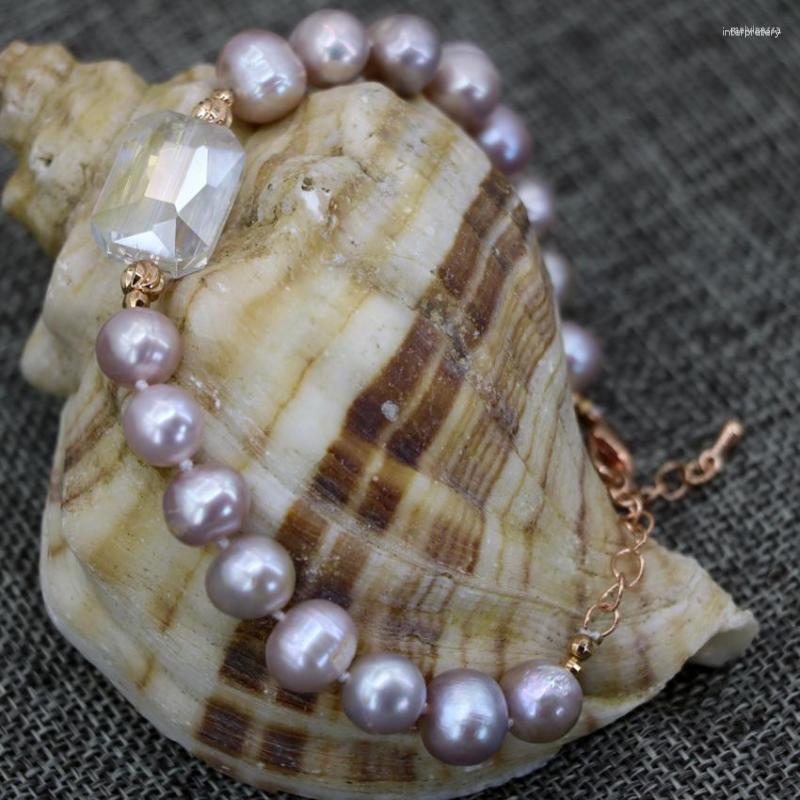 Strand Purple Natural Freshwater Cultured Pearl 9-10mm Approx Round Beads Bracelets Jewelry 7.5inch B2911
Strand Purple Natural Freshwater Cultured Pearl 9-10mm Approx Round Beads Bracelets Jewelry 7.5inch B2911