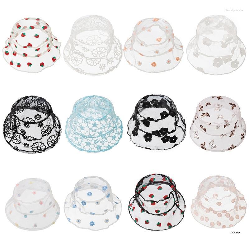 Berets Infant Baby Summer Transparent Mesh Lace Bucket Hat Sweet Floral Embroidered Wide Brim Flat Top Breathable Packable Kids, 2 white flowers
Berets Infant Baby Summer Transparent Mesh Lace Bucket Hat Sweet Floral Embroidered Wide Brim Flat Top Breathable Packable Kids, 2 white flowers