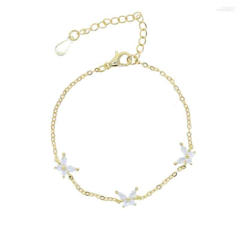 Link Bracelets Sweet Crystal Cz Butterfly Bracelet Iced Out Sparking Cubic Zircon For Women Charm Cute Mini Chain Jewelry Party Gifts
Link Bracelets Sweet Crystal Cz Butterfly Bracelet Iced Out Sparking Cubic Zircon For Women Charm Cute Mini Chain Jewelry Party Gifts