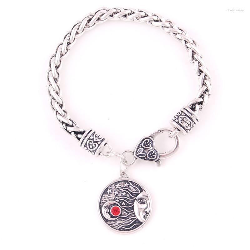Link Bracelets Women Men Bracelet Jewelry Wheat Chain Moon And Stars With Colorful Crystal Amulet Bangle Provide Drop
Link Bracelets Women Men Bracelet Jewelry Wheat Chain Moon And Stars With Colorful Crystal Amulet Bangle Provide Drop