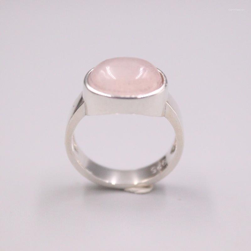 Cluster Rings Solid Pure S925 Sterling Silver Pink Crystal Ring Women 12mm Ellipse Smooth
Cluster Rings Solid Pure S925 Sterling Silver Pink Crystal Ring Women 12mm Ellipse Smooth