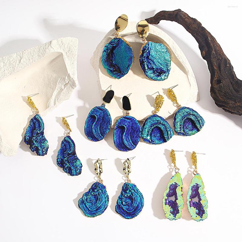 Dangle Earrings Lifefontier Trendy Blue Volcanic Rock Star Stone Geometric Drop For Women Irregular Abstract Earring Jewelry Pendant
Dangle Earrings Lifefontier Trendy Blue Volcanic Rock Star Stone Geometric Drop For Women Irregular Abstract Earring Jewelry Pendant