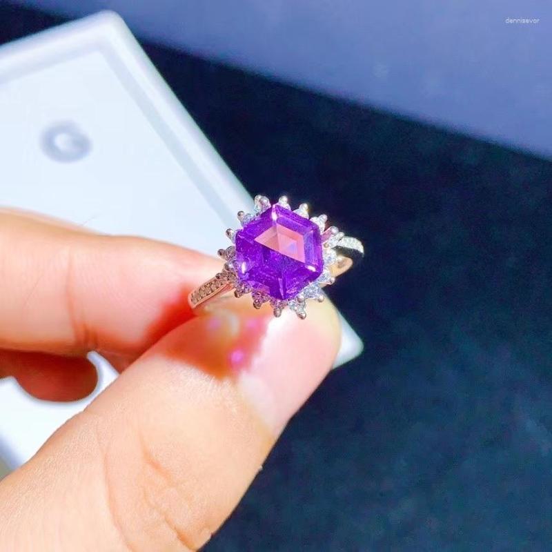 Cluster Rings 2023 Amethyst Ring For Women Jewelry Octagon 8 Mm Size Gem Real 925 Silver Birthstone Party Gift
Cluster Rings 2023 Amethyst Ring For Women Jewelry Octagon 8 Mm Size Gem Real 925 Silver Birthstone Party Gift