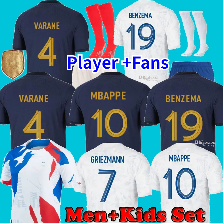 French Club Full Sets French Jersey Soccer Jerseys 2023 GIROUD MBAPPE GRIEZMANN SALIBA PAVARD KANTE Maillot De Foot Equipe Maillots Kids Kit Women Men Football Shirt, Training shirt
French Club Full Sets French Jersey Soccer Jerseys 2023 GIROUD MBAPPE GRIEZMANN SALIBA PAVARD KANTE Maillot De Foot Equipe Maillots Kids Kit Women Men Football Shirt, Training shirt