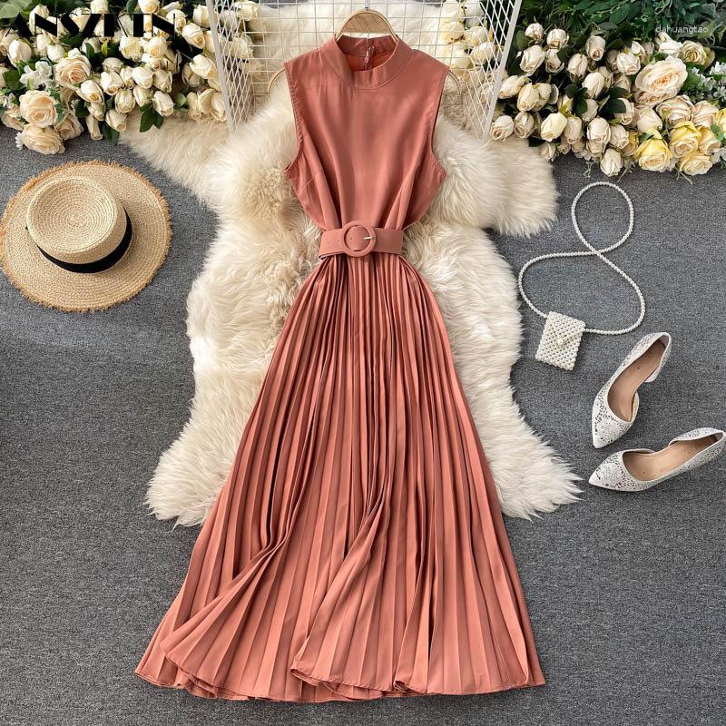 Casual Dresses Evening Party Sleeveless Maxi Dress Muslim Women Sashes Solid Color Summer Chiffon Prom, Beige
Casual Dresses Evening Party Sleeveless Maxi Dress Muslim Women Sashes Solid Color Summer Chiffon Prom, Beige