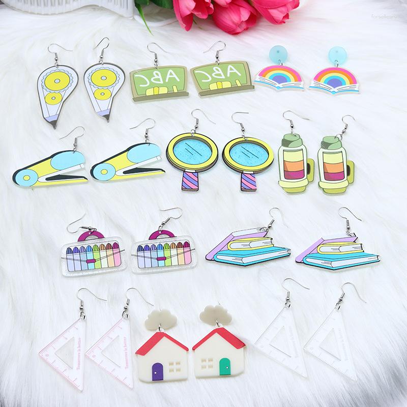 Dangle Earrings U-Magical Ins Style Student Pen Case Magnifying Glass Earings For Women Fairy Rainbow Geometric Arcylic Jewelry
Dangle Earrings U-Magical Ins Style Student Pen Case Magnifying Glass Earings For Women Fairy Rainbow Geometric Arcylic Jewelry