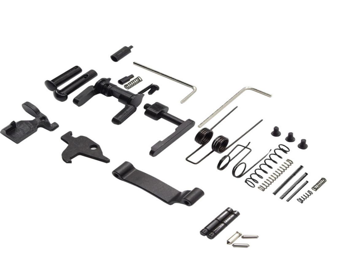 Tactical 32Pcs All Lower Parts Kit Springs Pins Detents Magazine Catch Spare Part for Hunting 223 556 AR15 Rifle Accessory8326215, Black
Tactical 32Pcs All Lower Parts Kit Springs Pins Detents Magazine Catch Spare Part for Hunting 223 556 AR15 Rifle Accessory8326215, Black