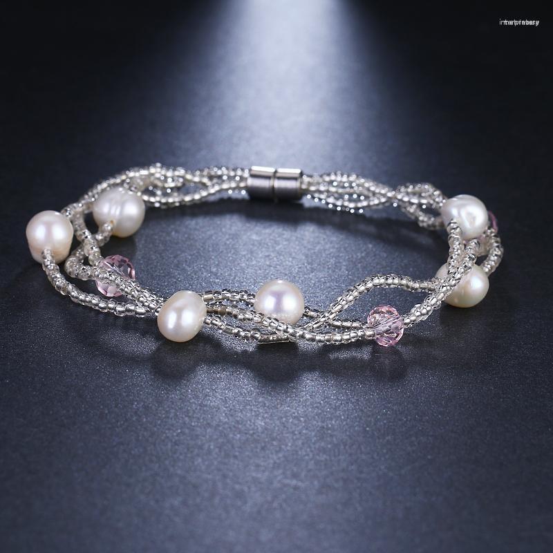 Strand Emmaya Fashion Brand Design Luxury Charm Crystal Fresh Water Pearl Beads Bracelet For Women Jewelry 
Strand Emmaya Fashion Brand Design Luxury Charm Crystal Fresh Water Pearl Beads Bracelet For Women Jewelry