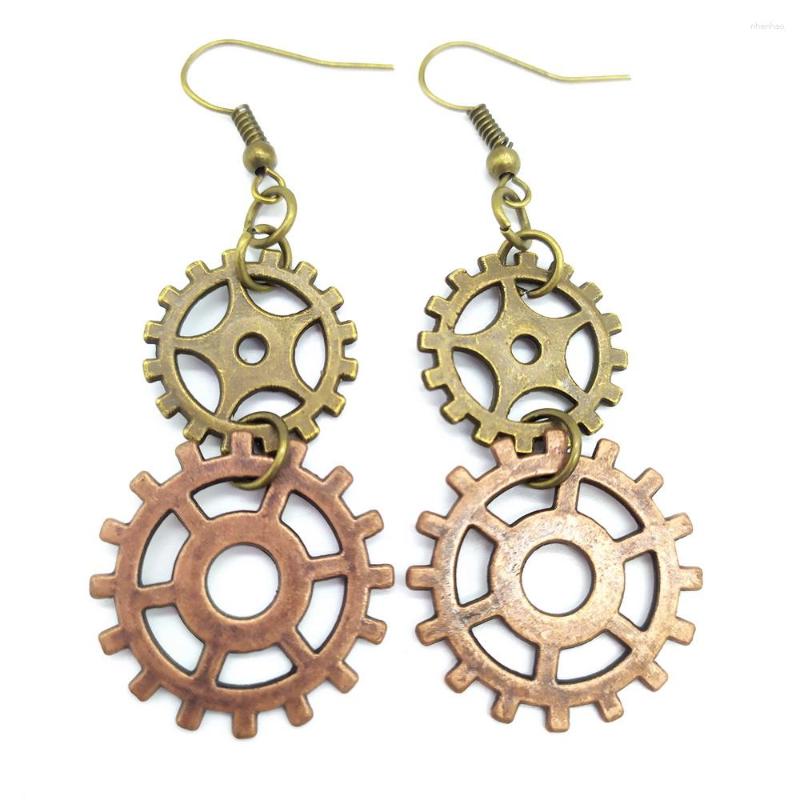 Dangle Earrings Simple Design Two Similar Gears Connected Vintage Steampunk Drop Earring For Women
Dangle Earrings Simple Design Two Similar Gears Connected Vintage Steampunk Drop Earring For Women