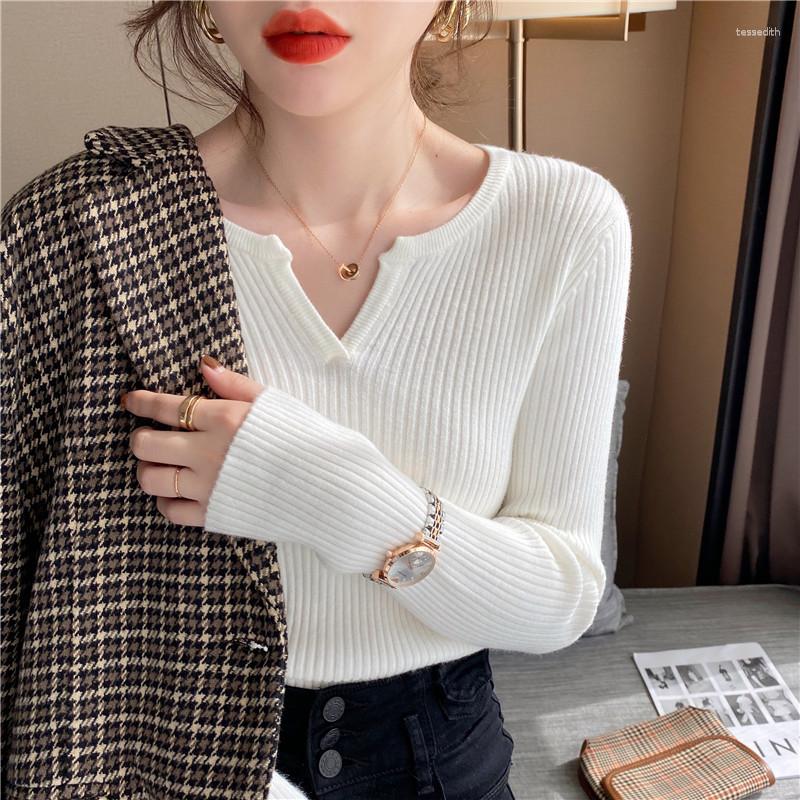 Women's Sweaters Sweet V-Neck Sweater Women Pullovers Autumn And Winter 2023 Knitwear Slim Fit Long Sleeve Tops Solid Clothes Blusas 24423, Caramel
Women's Sweaters Sweet V-Neck Sweater Women Pullovers Autumn And Winter 2023 Knitwear Slim Fit Long Sleeve Tops Solid Clothes Blusas 24423, Caramel