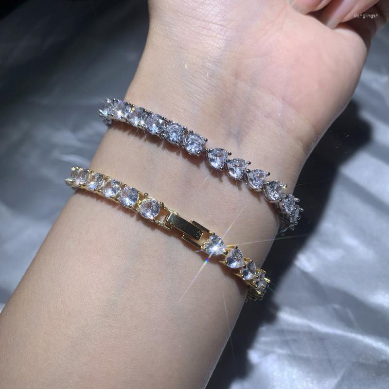 Charm Bracelets Geometric Half Heart Round 5A Cubic Zirconia CZ Tennis Chain Iced Out Bling Bracelet For Women
Charm Bracelets Geometric Half Heart Round 5A Cubic Zirconia CZ Tennis Chain Iced Out Bling Bracelet For Women