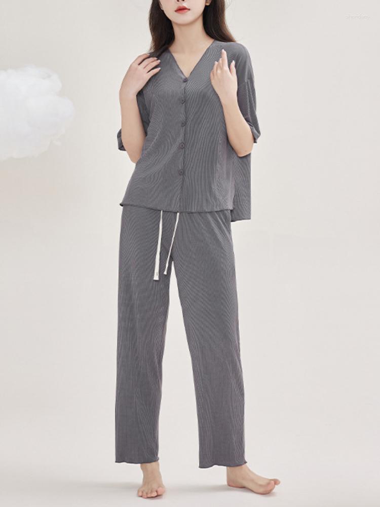 Women's Two Piece Pants Pant Sets Solid Color Short Sleeve Cardigan Trousers 2 Womens Outfits Summer Casual Comfortable Women Clothing Suit, Picture shown
Women's Two Piece Pants Pant Sets Solid Color Short Sleeve Cardigan Trousers 2 Womens Outfits Summer Casual Comfortable Women Clothing Suit, Picture shown