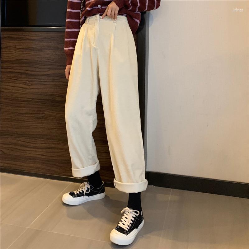 Women' Pants Corduroy Autumn Long Women Casual Thicken High Waist Straight Wide Leg Trousers Loose Vintage Harajuku Korean, Black
Women' Pants Corduroy Autumn Long Women Casual Thicken High Waist Straight Wide Leg Trousers Loose Vintage Harajuku Korean, Black