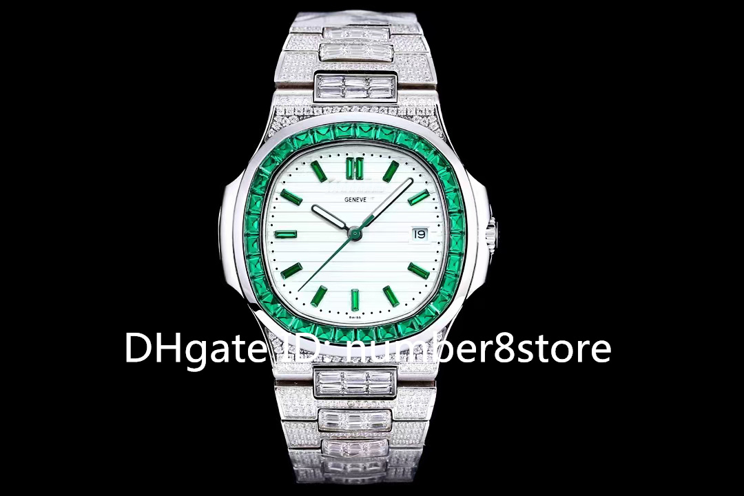 10 styles 5711 Diamond Luxury Mens Watch Swiss 324 Automatic Mechanical Designer Wristwatches 28800 VPH Date Sapphire 904L Stainless Steel Waterproof Watches
10 styles 5711 Diamond Luxury Mens Watch Swiss 324 Automatic Mechanical Designer Wristwatches 28800 VPH Date Sapphire 904L Stainless Steel Waterproof Watches
