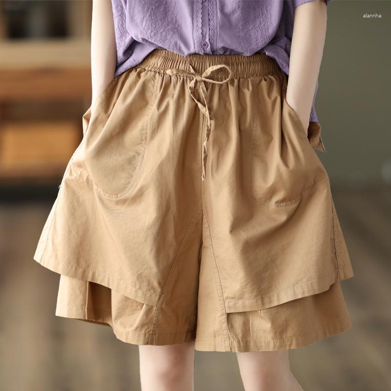 Women's Shorts NINI WONDERLAND 2023 Summer Casual Women Elastic Waist Loose Female Solid Color Cotton Short Pants, Black
Women's Shorts NINI WONDERLAND 2023 Summer Casual Women Elastic Waist Loose Female Solid Color Cotton Short Pants, Black