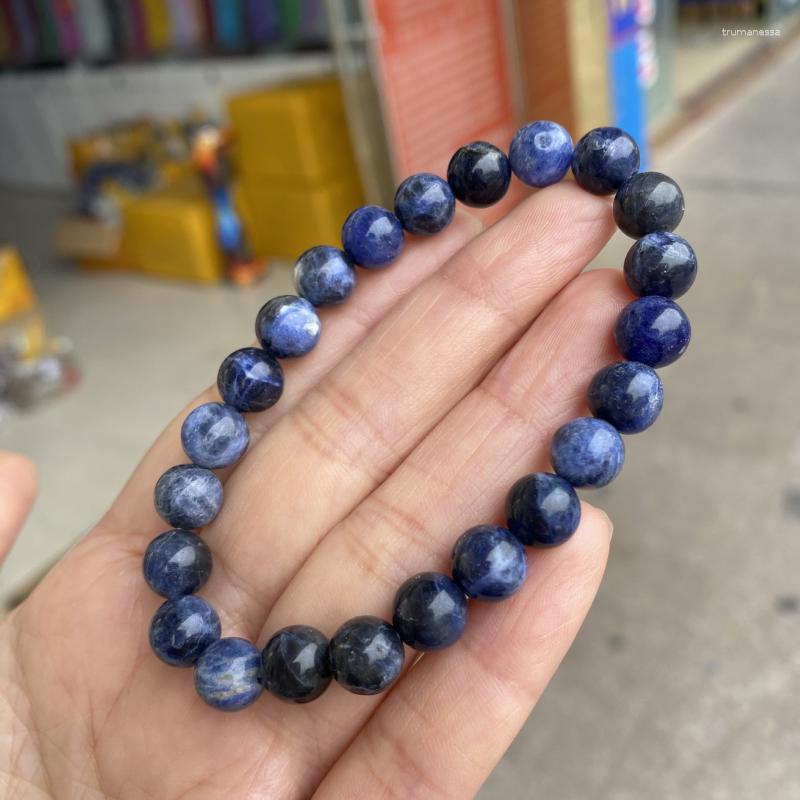 Strand Beaded Strands Natural Sodalite Blue Stone Bracelet Round Beads Bracelets Wholesale Raym22 
Strand Beaded Strands Natural Sodalite Blue Stone Bracelet Round Beads Bracelets Wholesale Raym22
