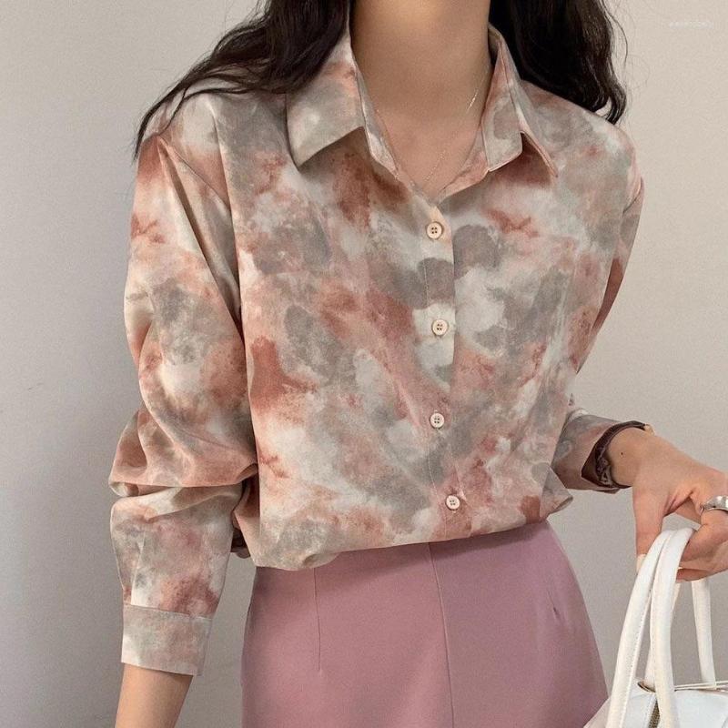 Women' Blouses Blouse Women Shirt Oil Painting Female 2023 Spring Loose Tie-Dye Long Sleeve Chiffon Blusas Ropa De Mujer, Apricot
Women' Blouses Blouse Women Shirt Oil Painting Female 2023 Spring Loose Tie-Dye Long Sleeve Chiffon Blusas Ropa De Mujer, Apricot