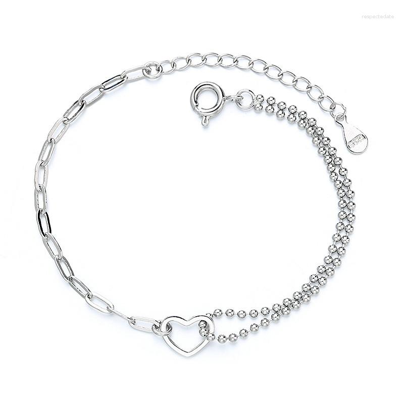 Link Bracelets PTQASP Silver Color Double Layers Heart Charm Simple Cute Bangle For Women Girls Elegant Birthday Wedding Party
Link Bracelets PTQASP Silver Color Double Layers Heart Charm Simple Cute Bangle For Women Girls Elegant Birthday Wedding Party
