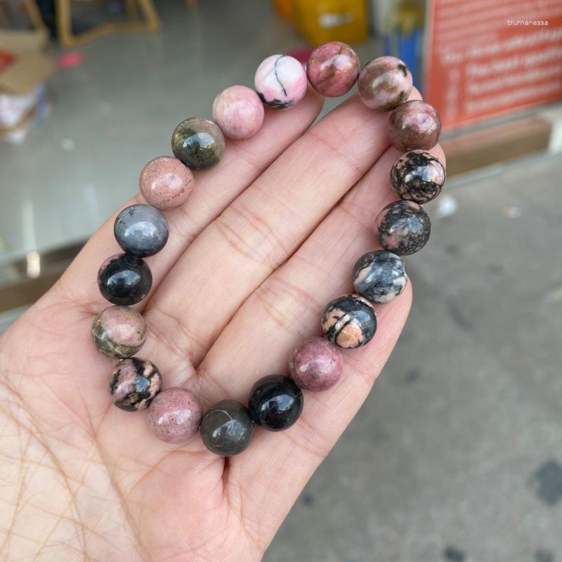 Strand Beaded Strands Natural Rhodonite Bracelet Black Line Marble Beads Jewelry Raym22
Strand Beaded Strands Natural Rhodonite Bracelet Black Line Marble Beads Jewelry Raym22