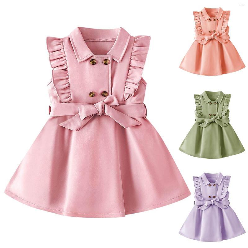Girl Dresses Born Infant Baby Girls Spring Summer Solid Button Ruffle Sleeveless Belt Princess Dress, Watermelon red
Girl Dresses Born Infant Baby Girls Spring Summer Solid Button Ruffle Sleeveless Belt Princess Dress, Watermelon red