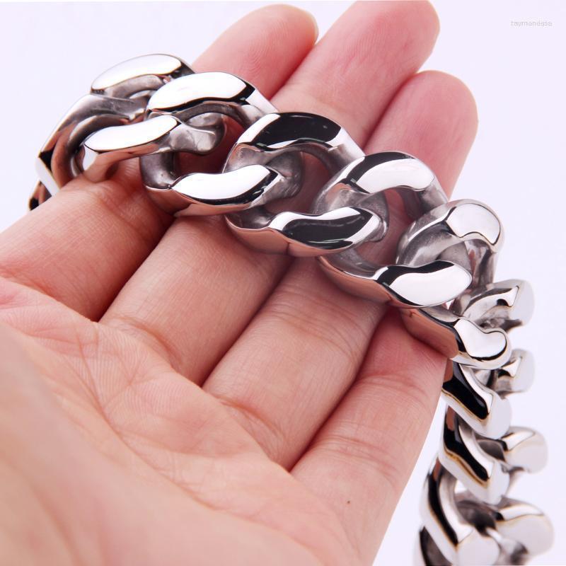 Link Bracelets Strong Heavy Jewelry 316L Stainless Steel Polished Cuban Curb Chain Mens Bracelet Bangle High Quality Male Wristband1 Raym22
Link Bracelets Strong Heavy Jewelry 316L Stainless Steel Polished Cuban Curb Chain Mens Bracelet Bangle High Quality Male Wristband1 Raym22