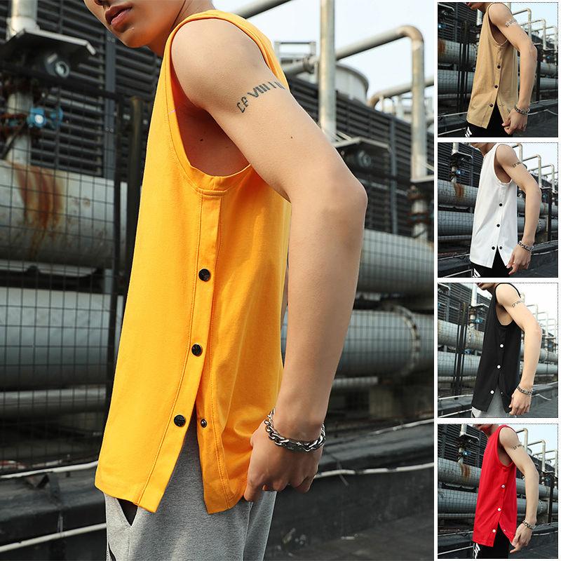 Men's Tank Tops T-shirt Double-Breasted Loose Summer Mens Top Quick-Drying Sleeveless Waistcoat Wear Fashion Tees Solid Cotton Round Neck, Black
Men's Tank Tops T-shirt Double-Breasted Loose Summer Mens Top Quick-Drying Sleeveless Waistcoat Wear Fashion Tees Solid Cotton Round Neck, Black
