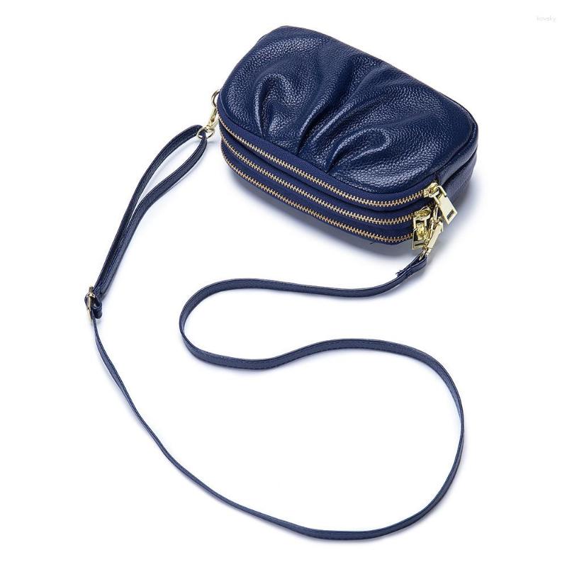 Evening Bags Pleated Shoulder Cloud Shell Bag Genuine Leather Women's Summer Simple Phone Crossbody Top Layer Cowhide Three-layer Zipper, Black
Evening Bags Pleated Shoulder Cloud Shell Bag Genuine Leather Women's Summer Simple Phone Crossbody Top Layer Cowhide Three-layer Zipper, Black