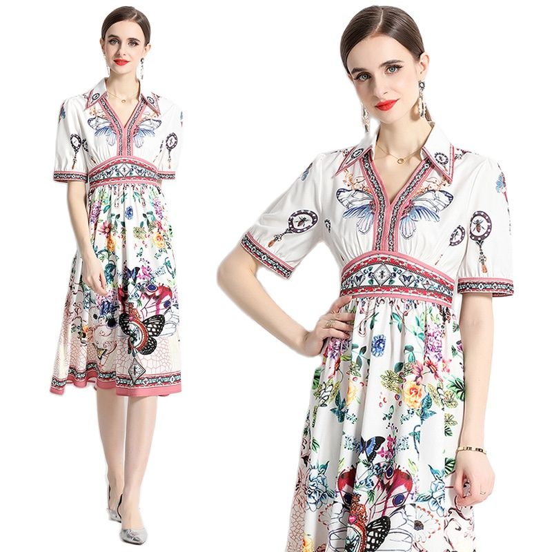 Luxury Retro Floral Summer Midi Dress 2023 Luxury Designer Women Short Sleeve Slim V-Neck Print Vacation Ruched Dresses Ballgown Elegant Robes Female Party Vestidos, Black
Luxury Retro Floral Summer Midi Dress 2023 Luxury Designer Women Short Sleeve Slim V-Neck Print Vacation Ruched Dresses Ballgown Elegant Robes Female Party Vestidos, Black