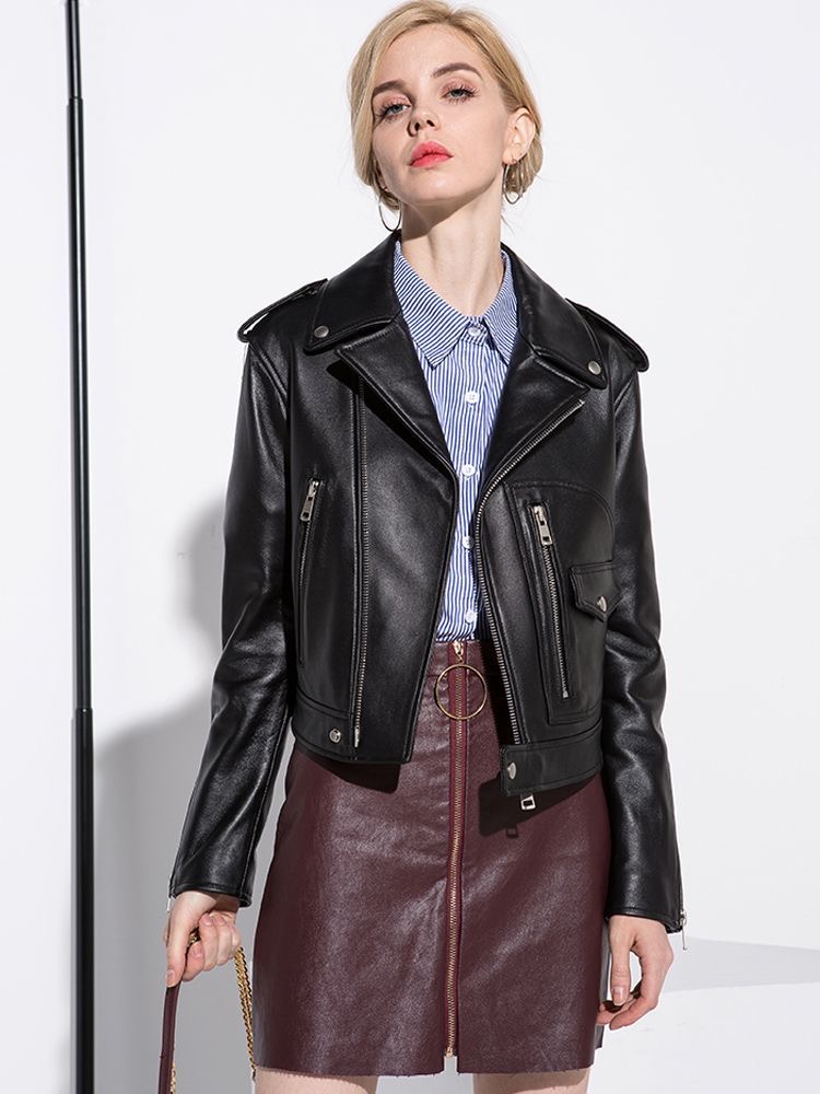 Designer womens leather Jacket Woman Short Coats Style Slim For Lady Genuine leather Jacket Designer Coat luxury designer woman jackets, Khaki
Designer womens leather Jacket Woman Short Coats Style Slim For Lady Genuine leather Jacket Designer Coat luxury designer woman jackets, Khaki