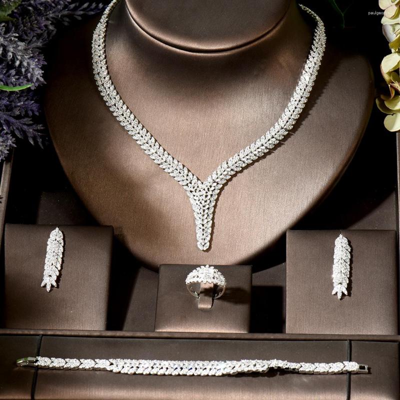 Necklace Earrings Set Fashion Trendy Super Long African For Women CZ Geometric Jewelry 2023 Brincos Female N-1844, Picture shown
Necklace Earrings Set Fashion Trendy Super Long African For Women CZ Geometric Jewelry 2023 Brincos Female N-1844, Picture shown